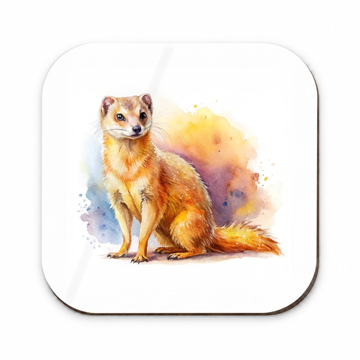 Mongoose Watercolor Fridge Magnet