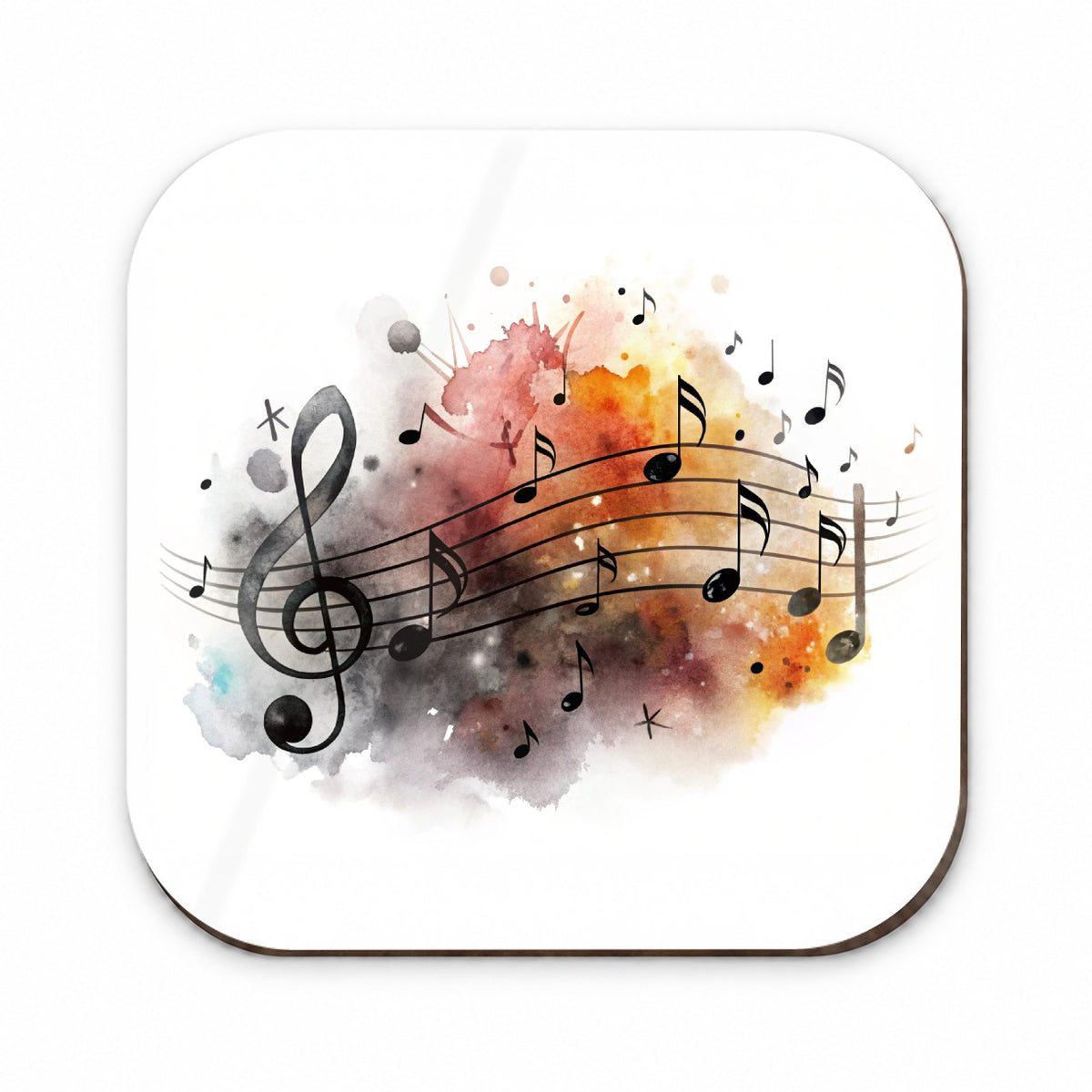 Music Musical Notes Treble Clef Watercolor Fridge Magnet