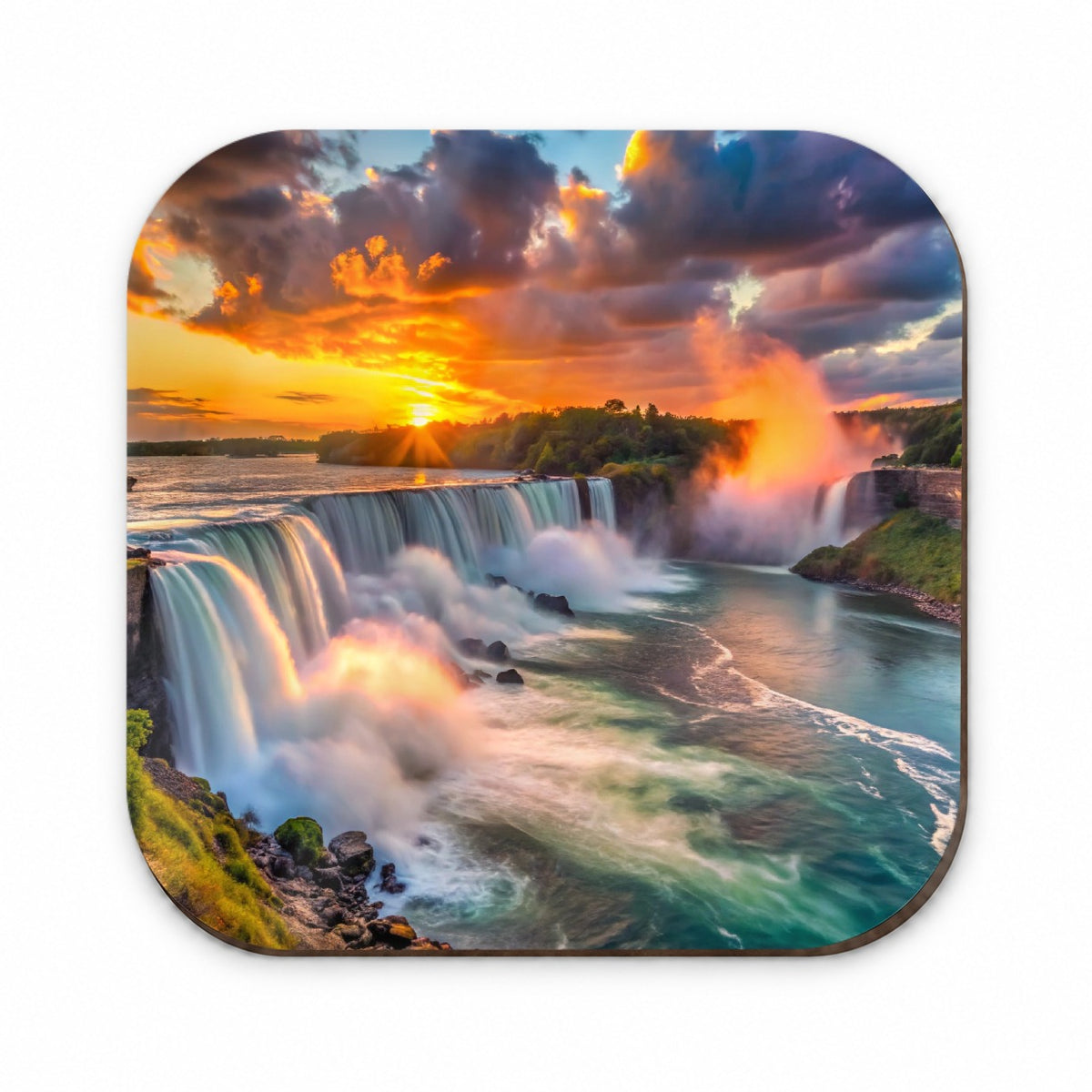 Niagara Falls At Sunset New York Fridge Magnet