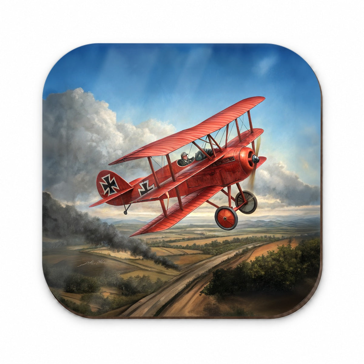 Red Baron's WWI Fokker Triplane Fridge Magnet