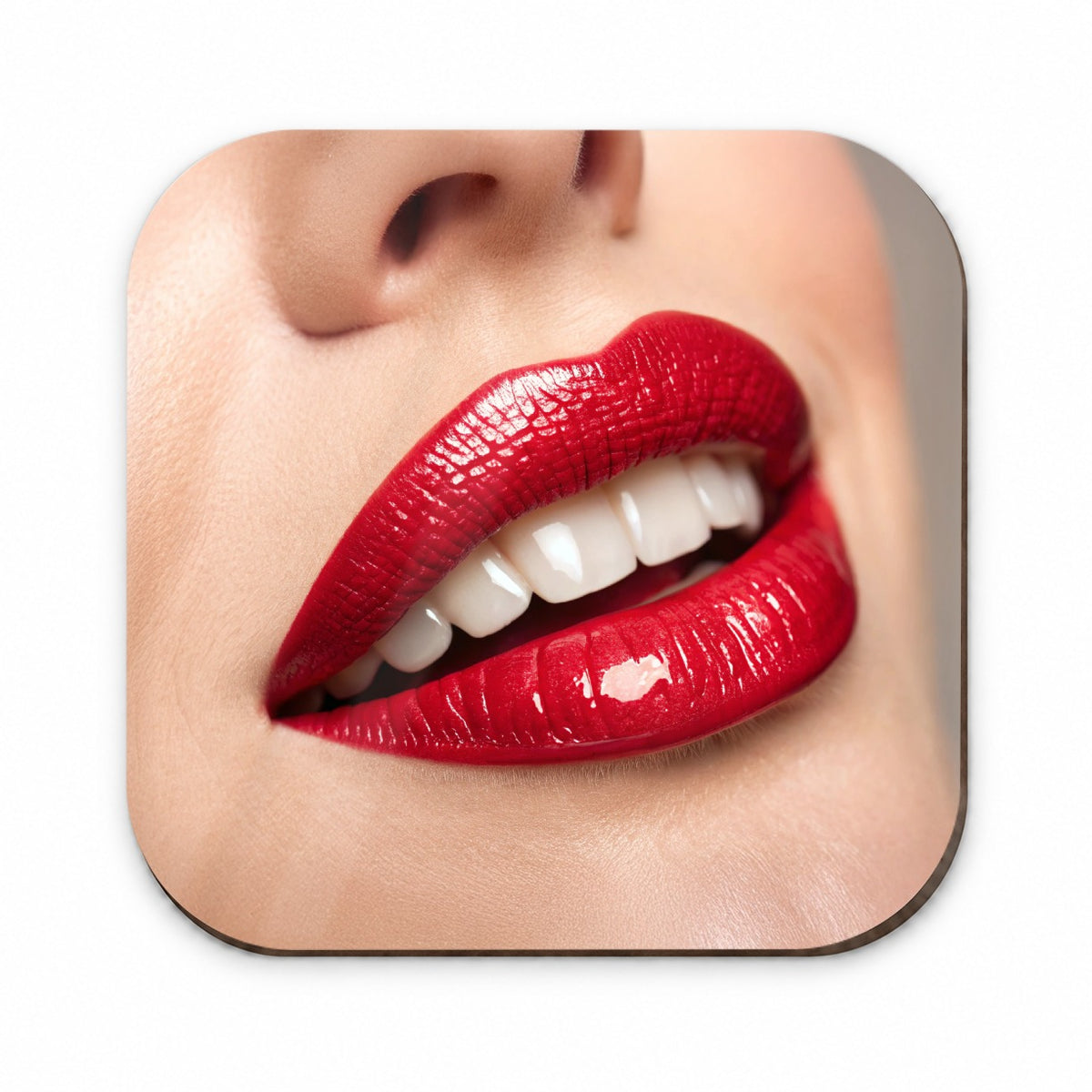 Red Lips Smile Fridge Magnet