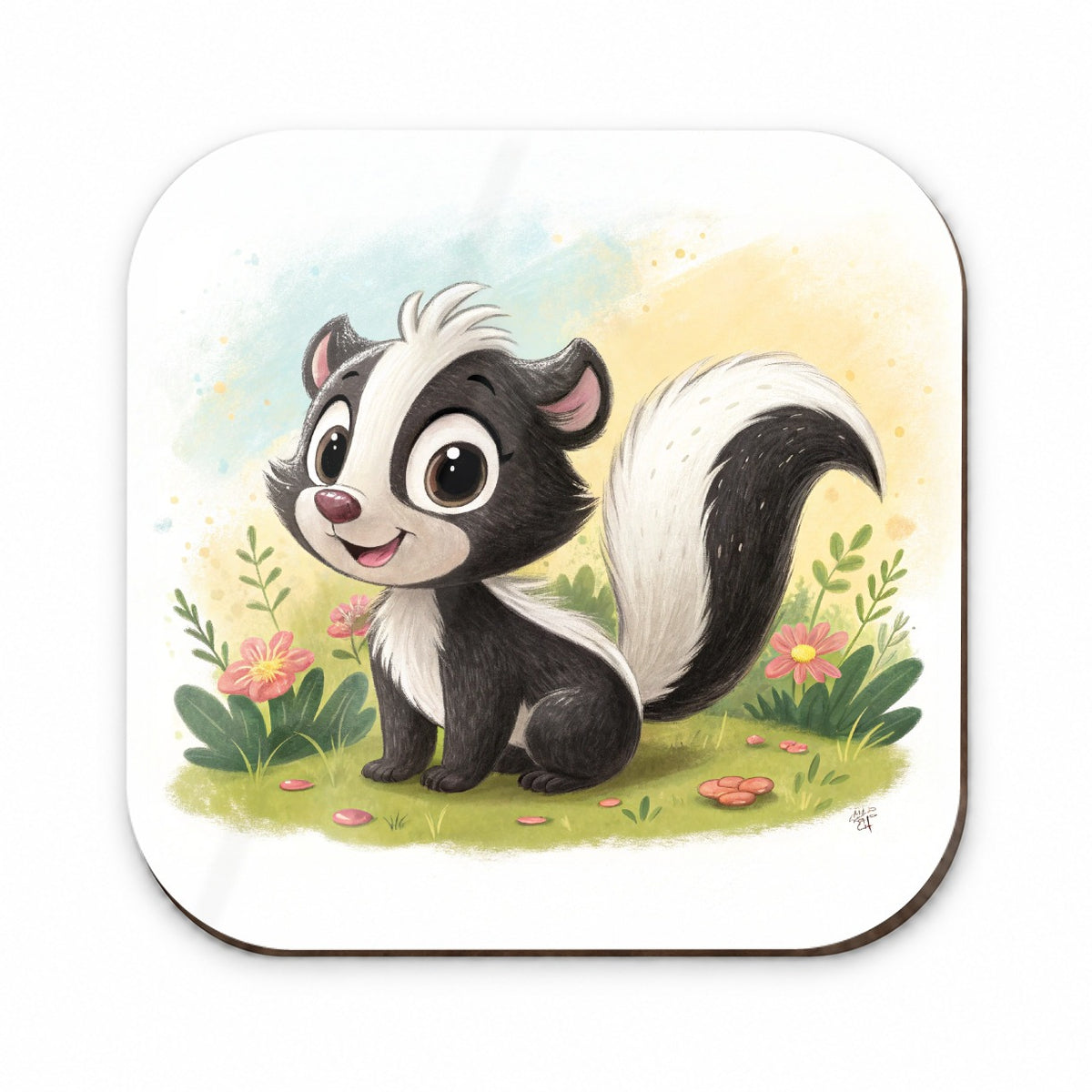 Skunk Children's Illustration Style Fridge Magnet