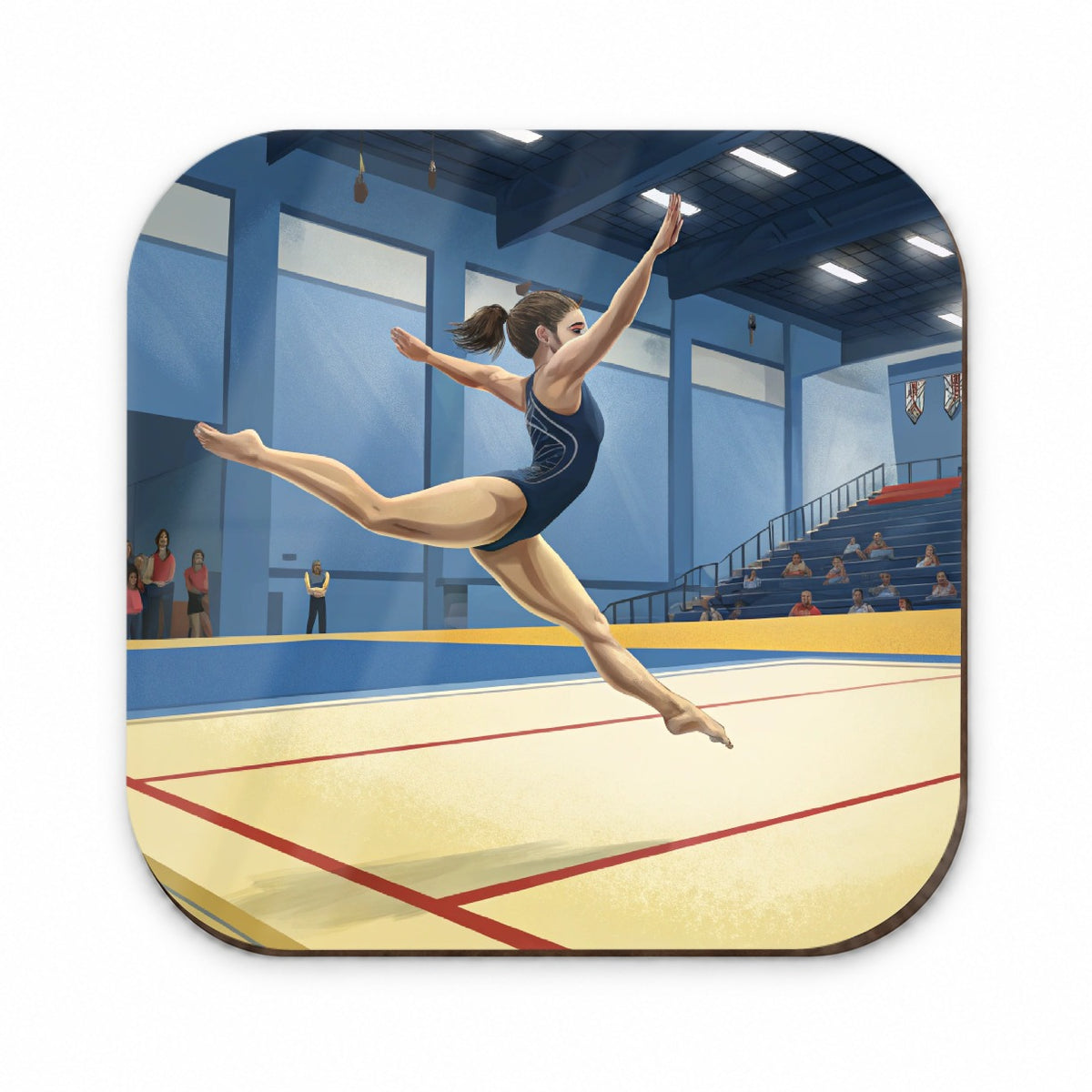 Women's Gymnastics Floor Routine Fridge Magnet
