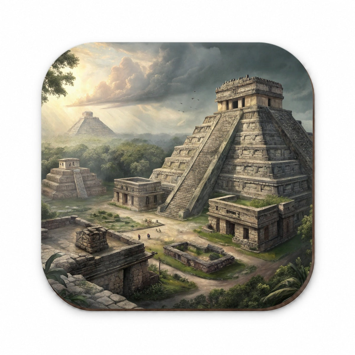 Ancient Maya Temples Step Pyramids Fridge Magnet