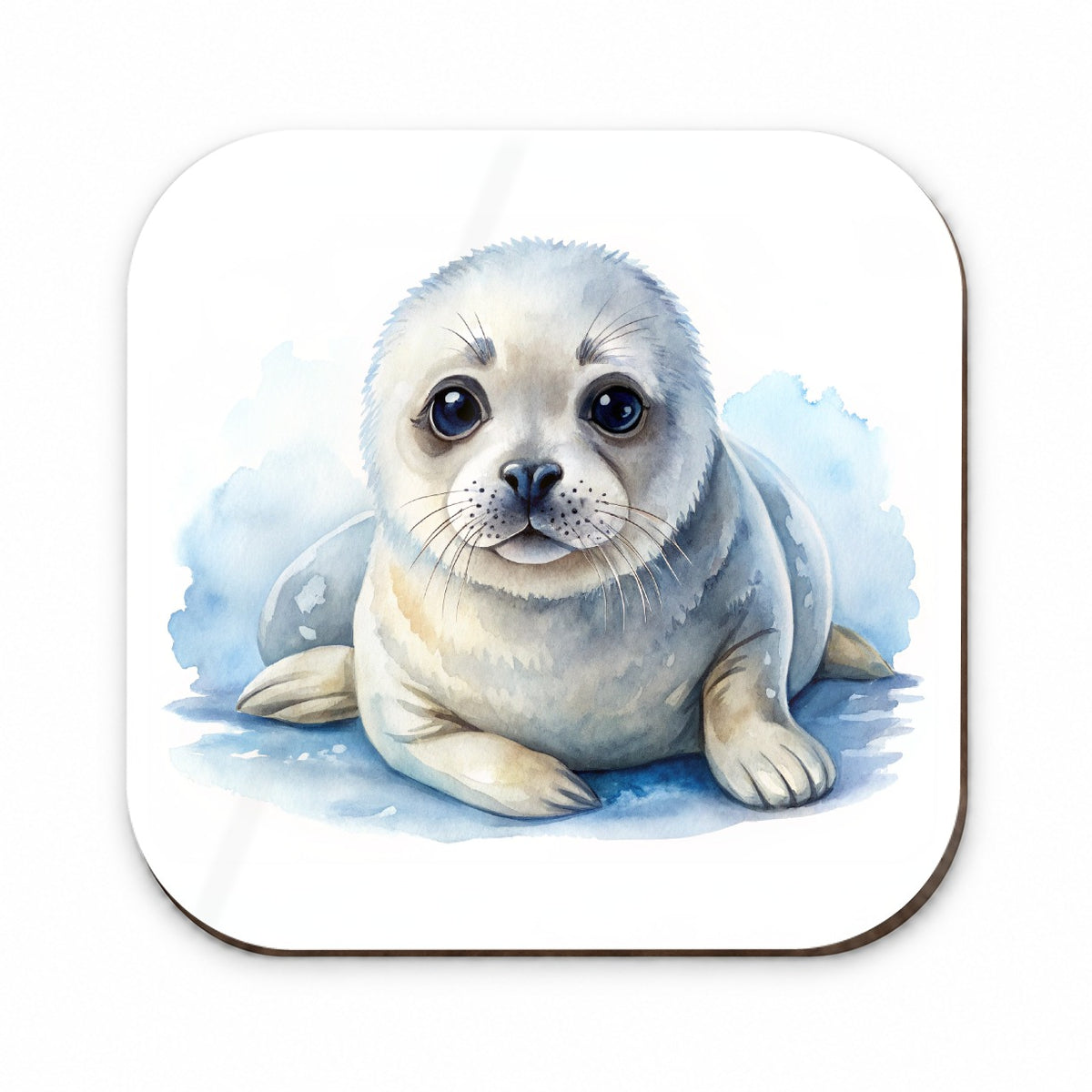 Baby Harp Seal Watercolor Fridge Magnet