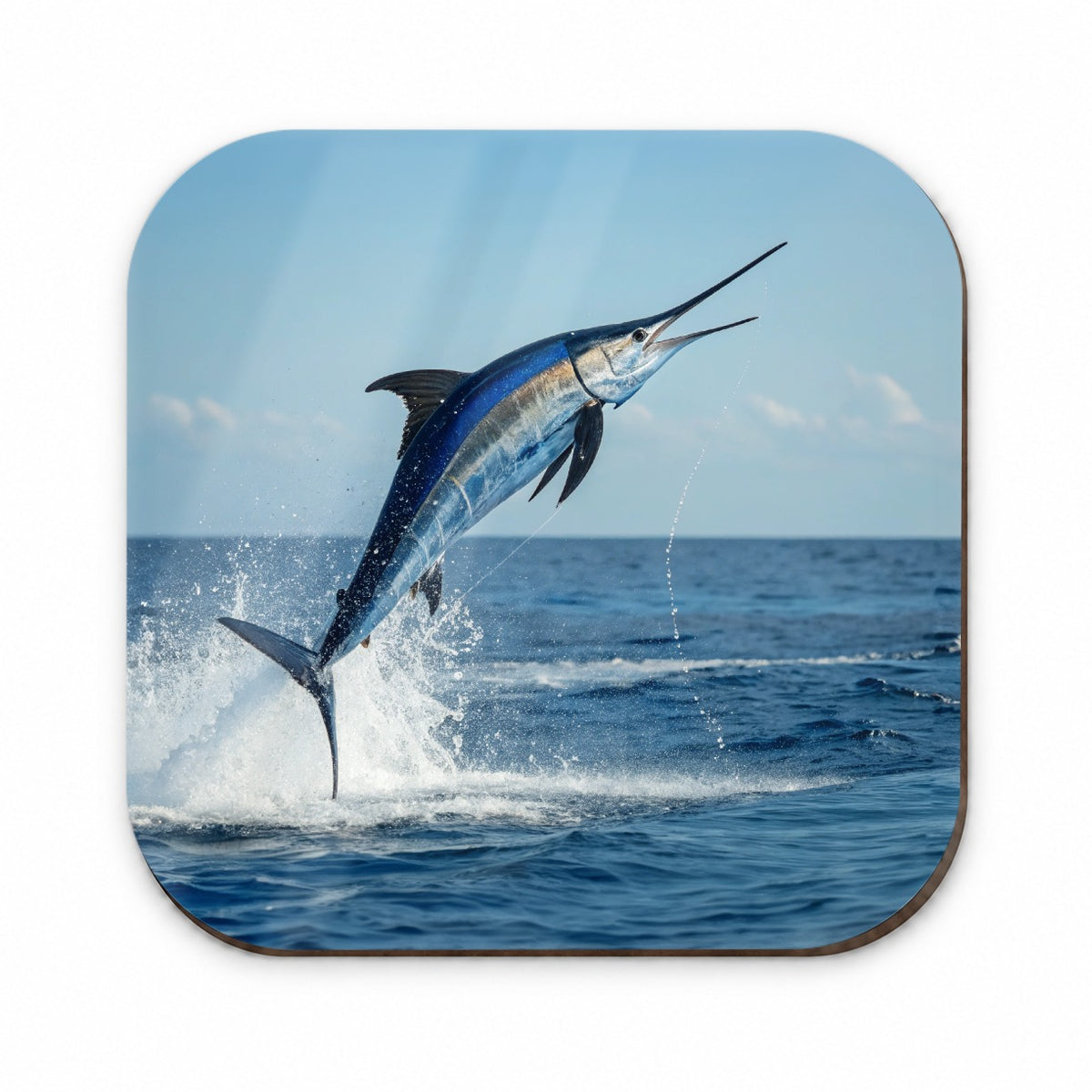 Blue Marlin Fish Leaping Out Of Water Fridge Magnet