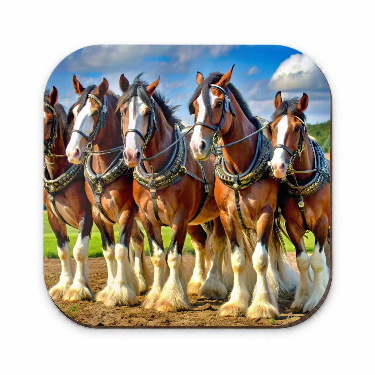 Clydesdale Horses Fridge Magnet