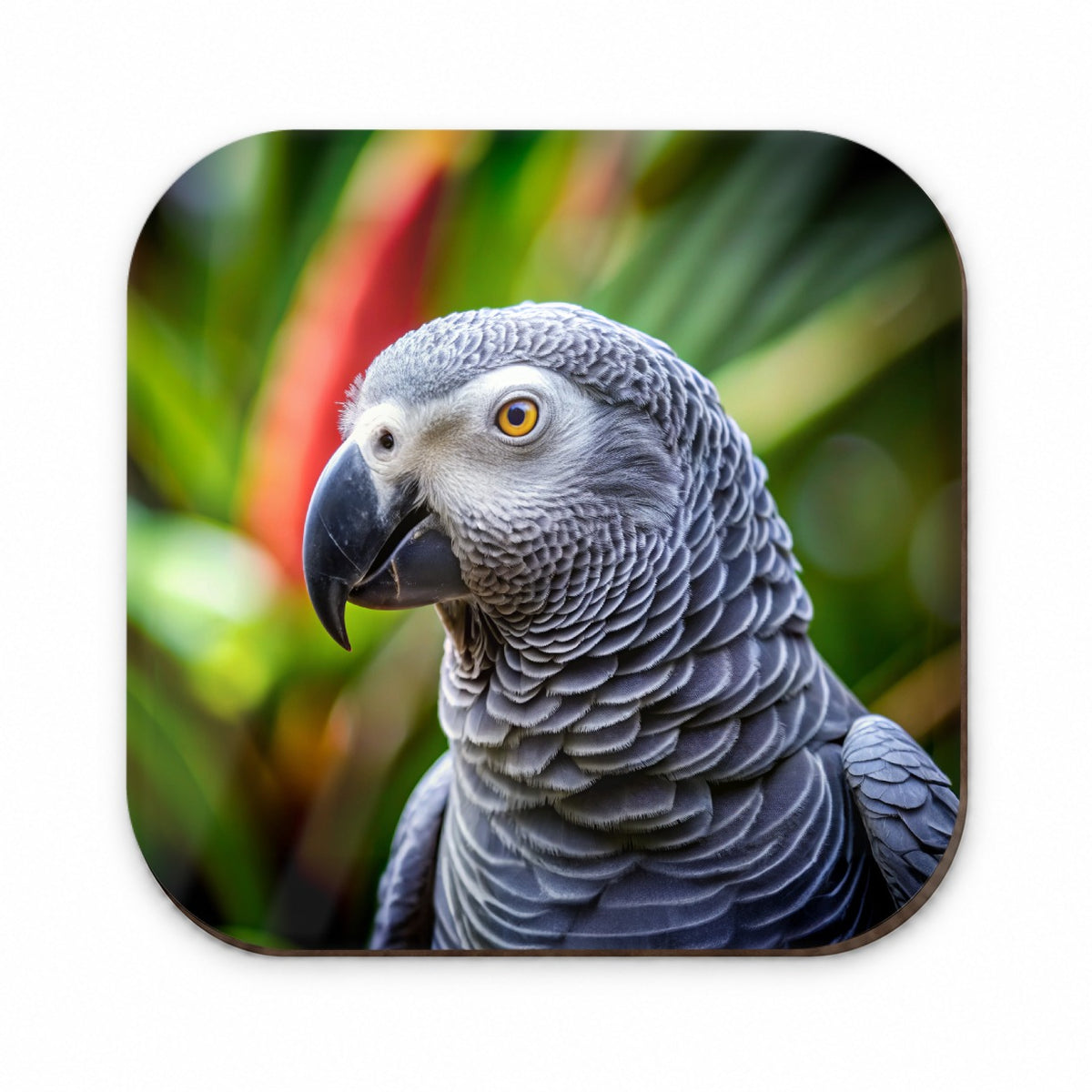 Congo African Grey Parrot Bird Fridge Magnet
