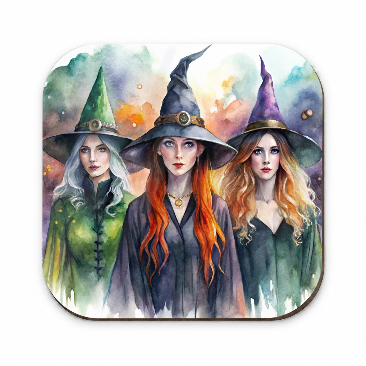 Coven Of Witches Watercolor Fridge Magnet