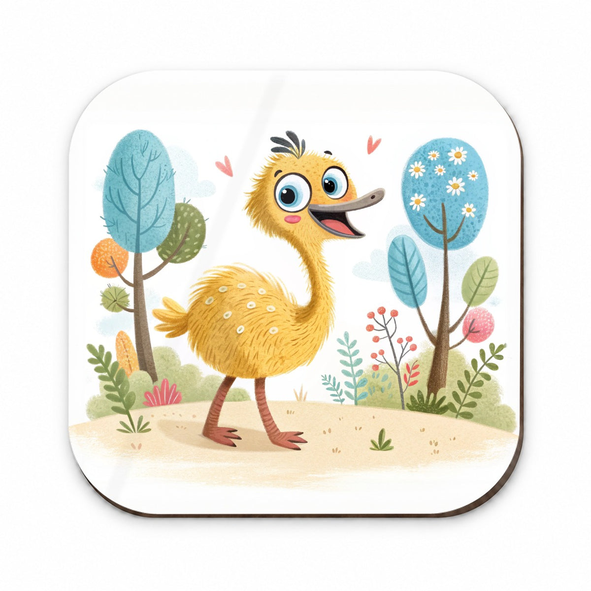 Emu Children's Illustration Style Fridge Magnet
