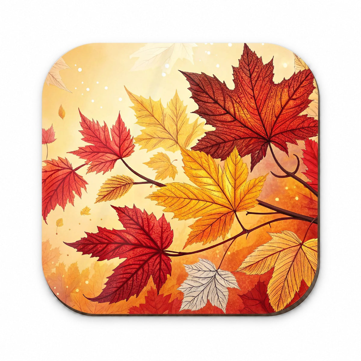 Fall Autumn Leaves Design Fridge Magnet