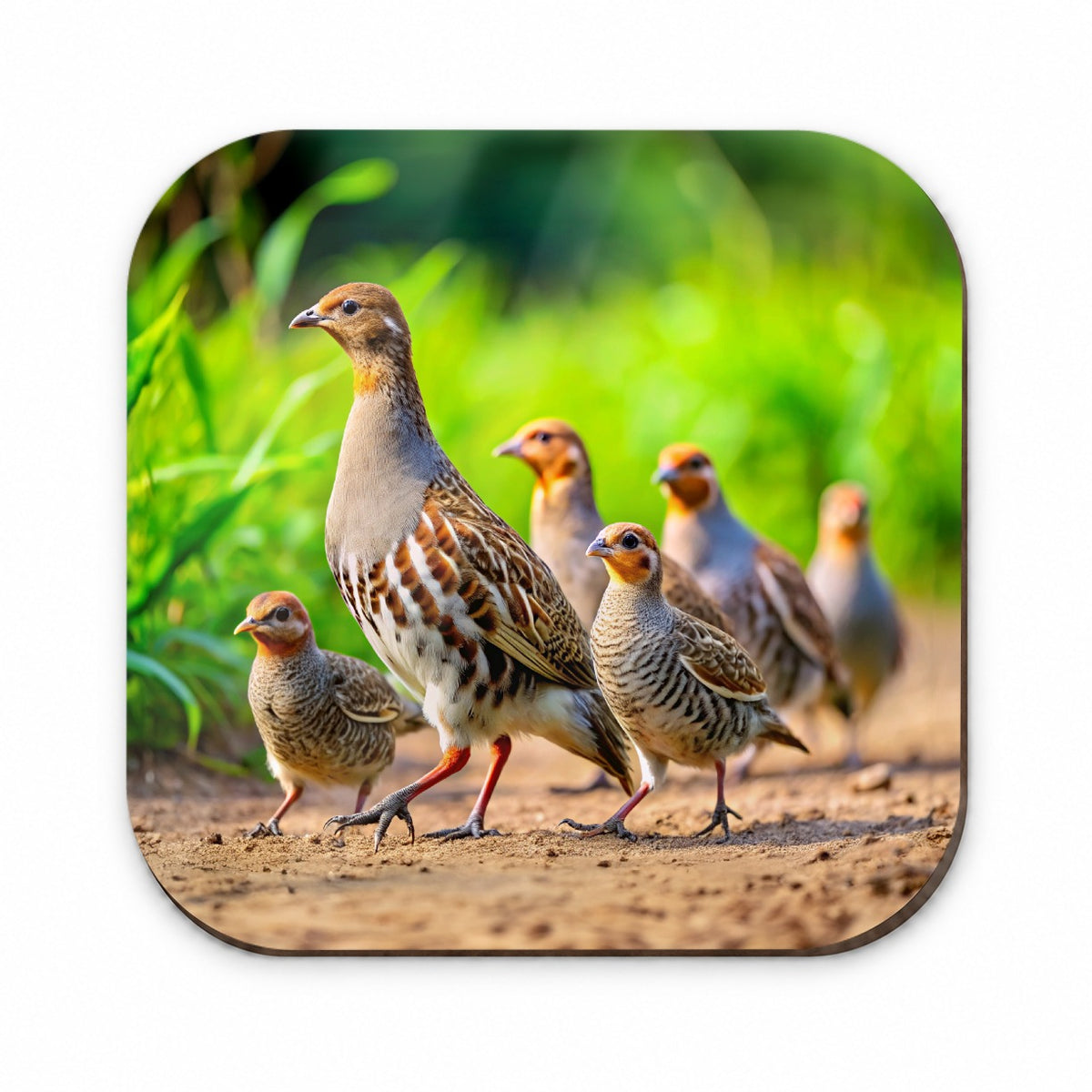 Family Of Partridge Birds Fridge Magnet
