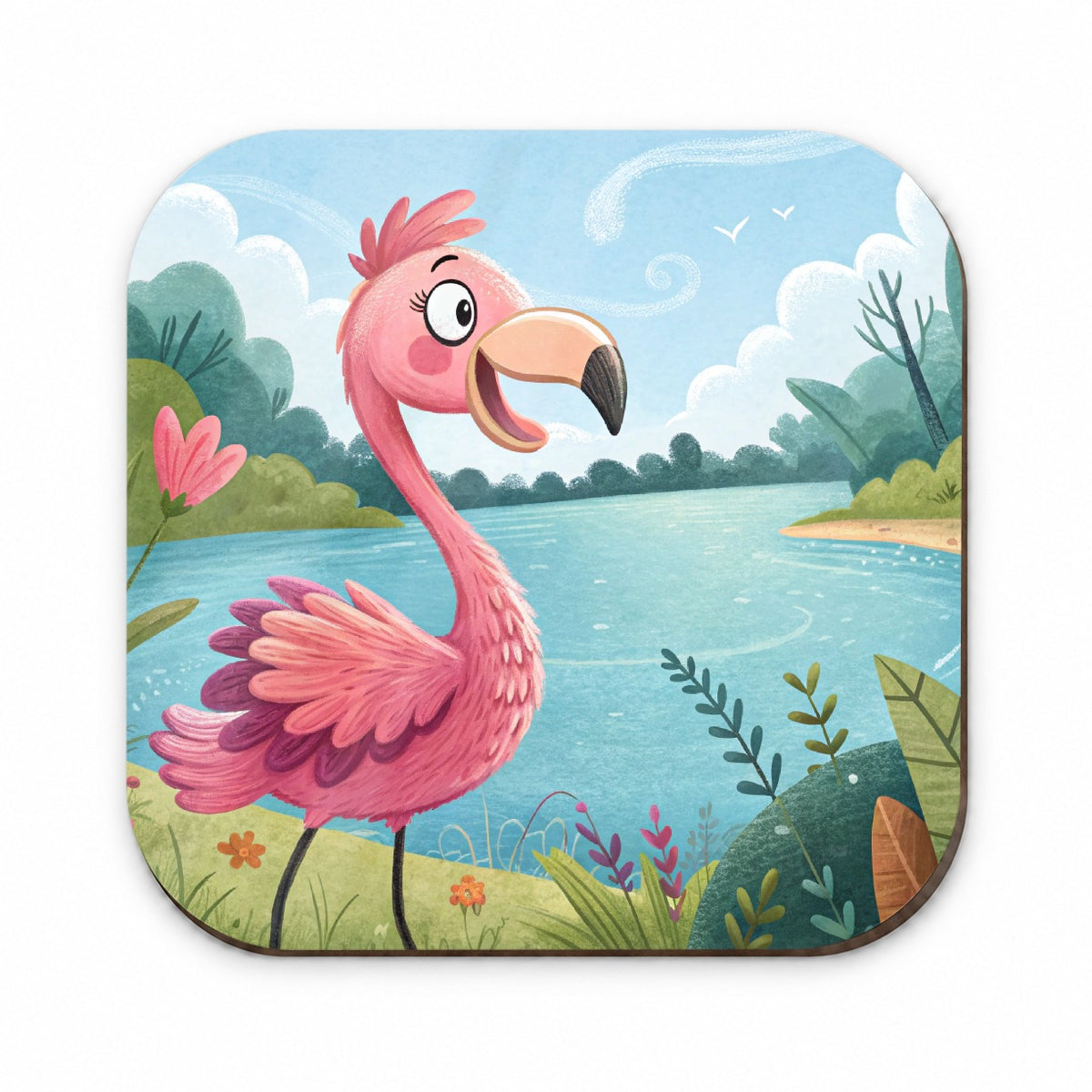 Flamingo Children's Illustration Style Fridge Magnet