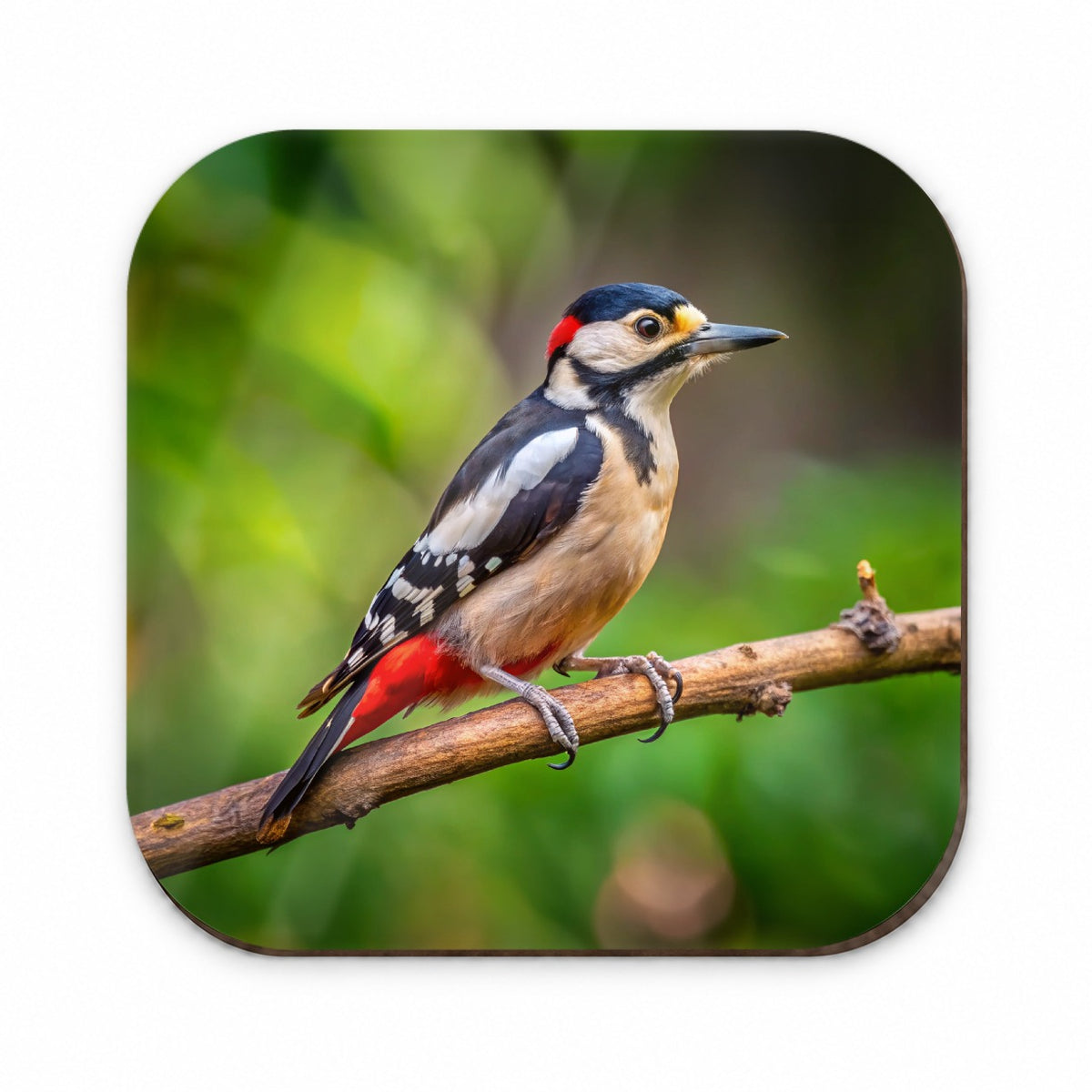 Great Spotted Woodpecker Backyard Bird Fridge Magnet