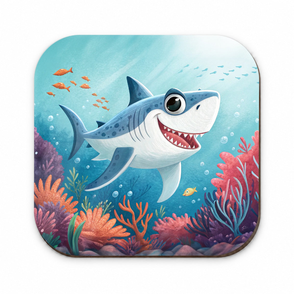 Great White Shark Children's Illustration Style Fridge Magnet