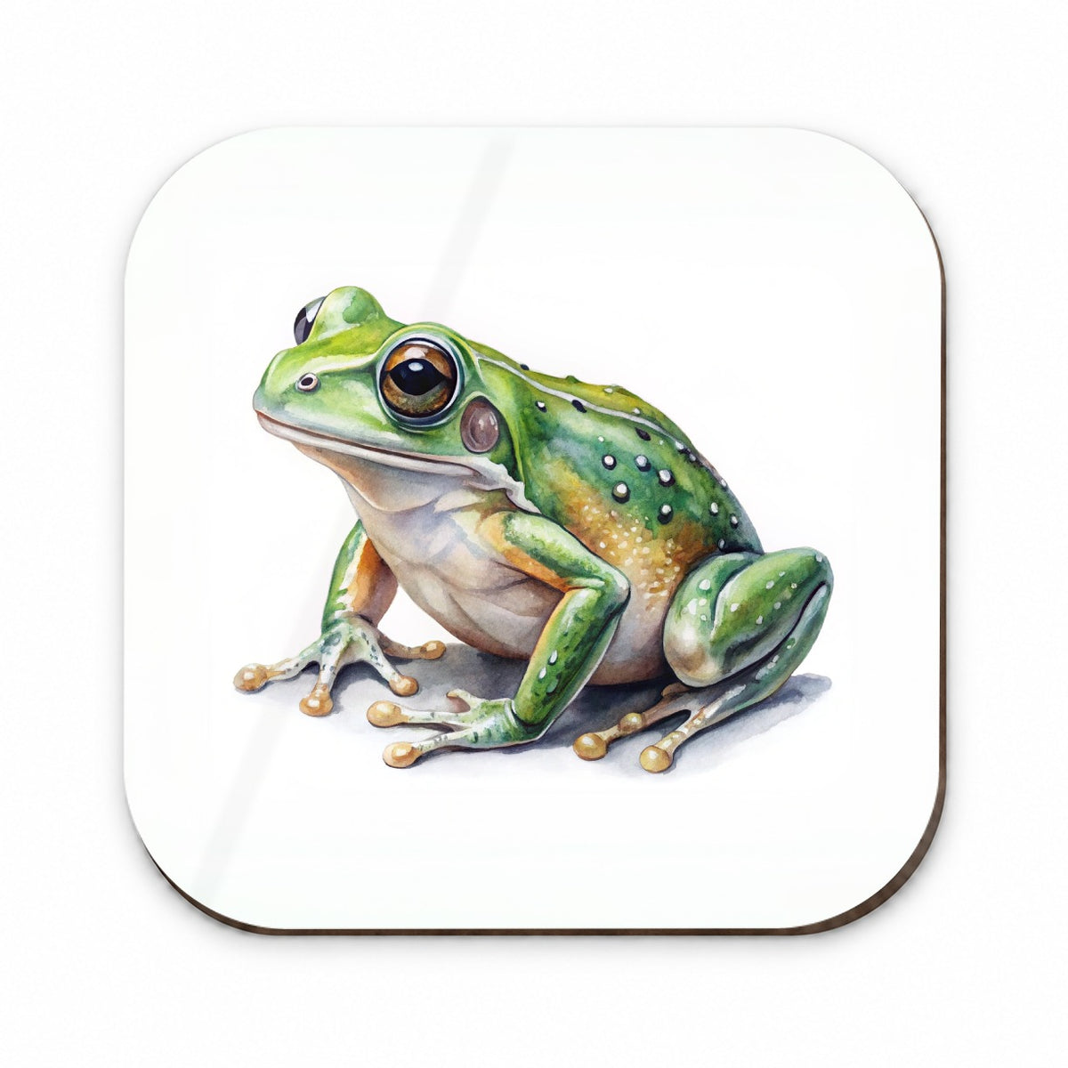 Green Frog Watercolor Fridge Magnet