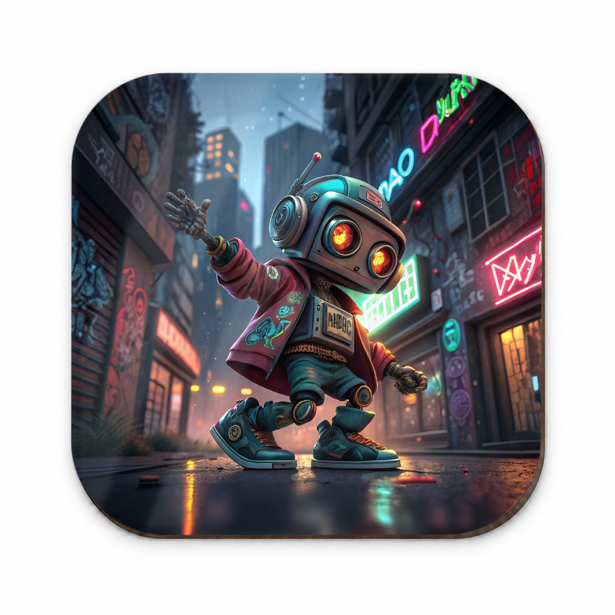 Hip Hop Sci-fi Dancing Robot Fridge Magnet