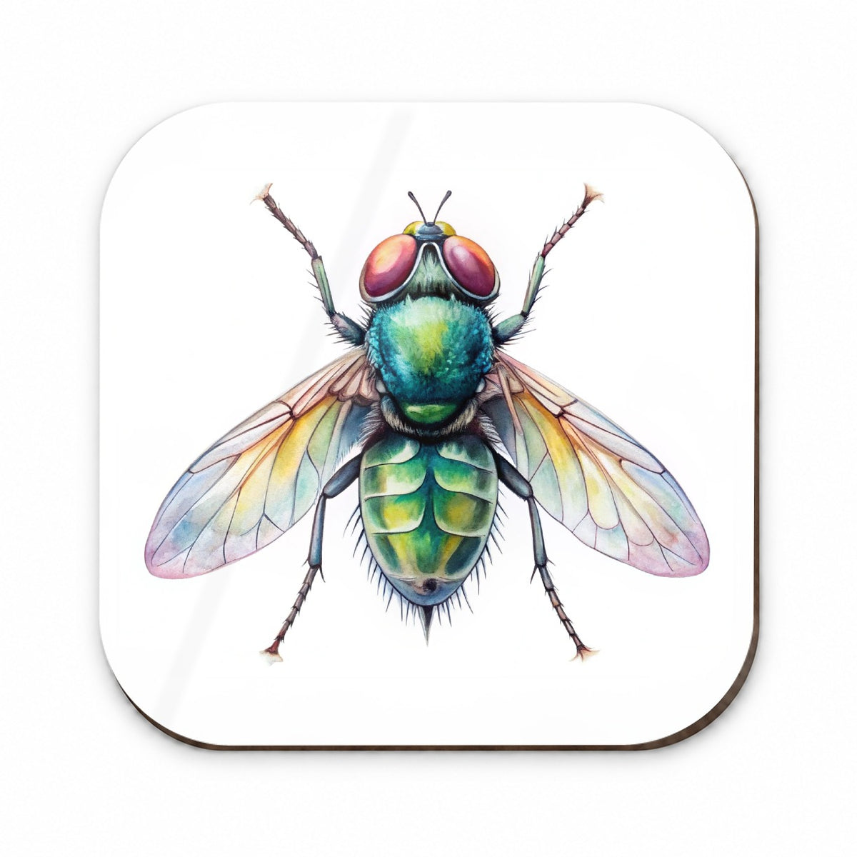 Housefly Fly Watercolor Fridge Magnet