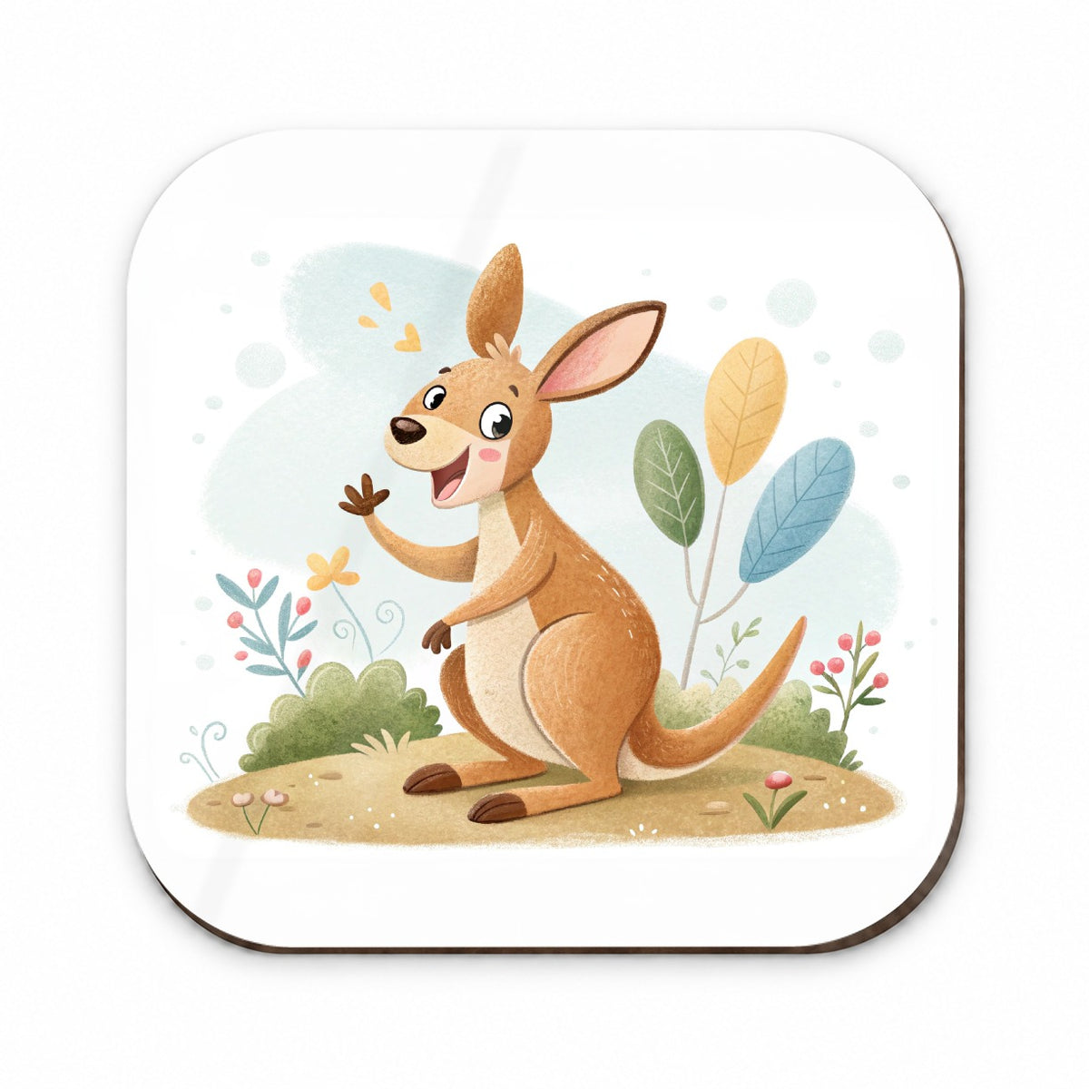 Kangaroo Children's Illustration Style Fridge Magnet