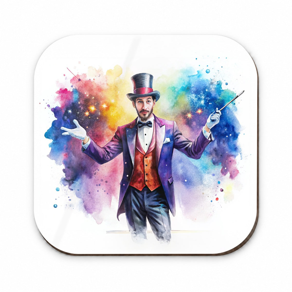 Magician Magic Watercolor Fridge Magnet