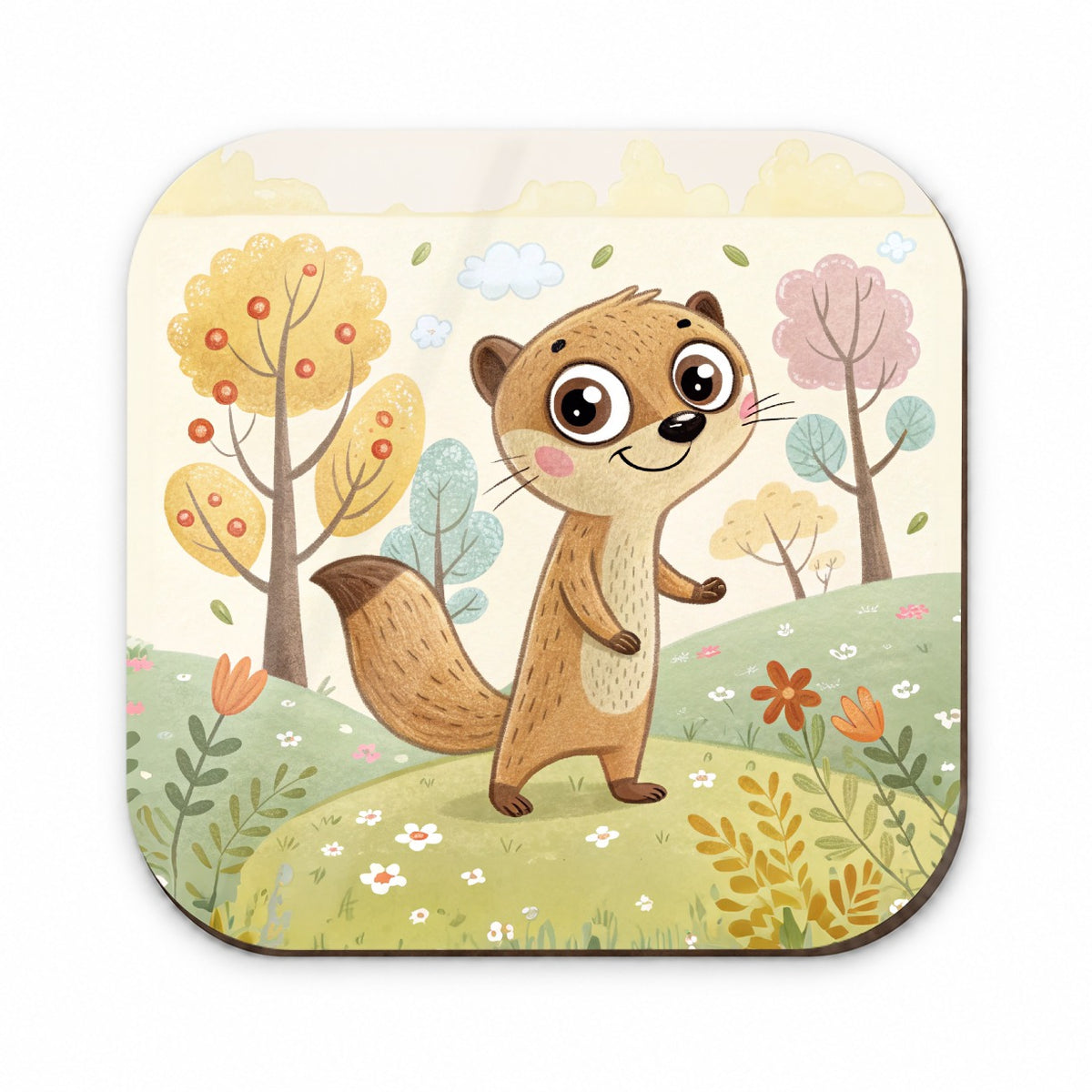 Mongoose Children's Illustration Style Fridge Magnet