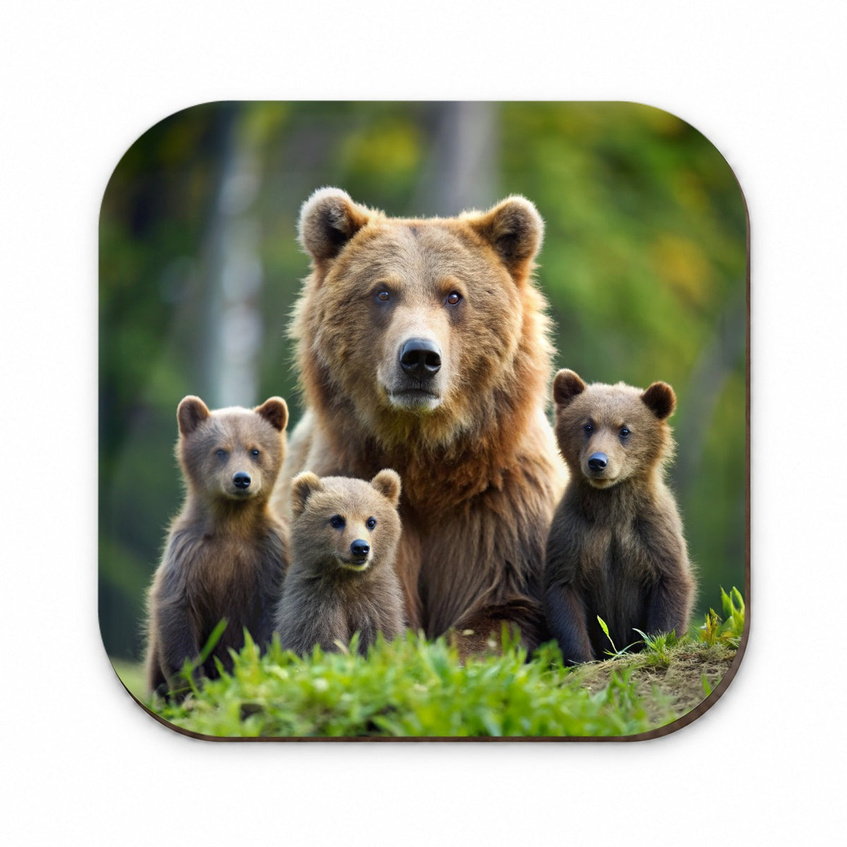 Mother Bear With Cubs Fridge Magnet