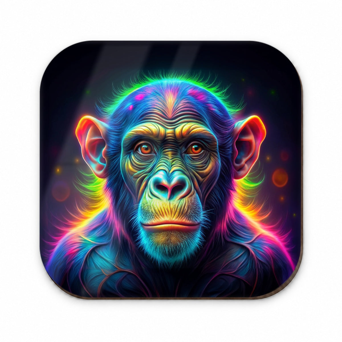 Neon Chimpanzee Monkey Fridge Magnet