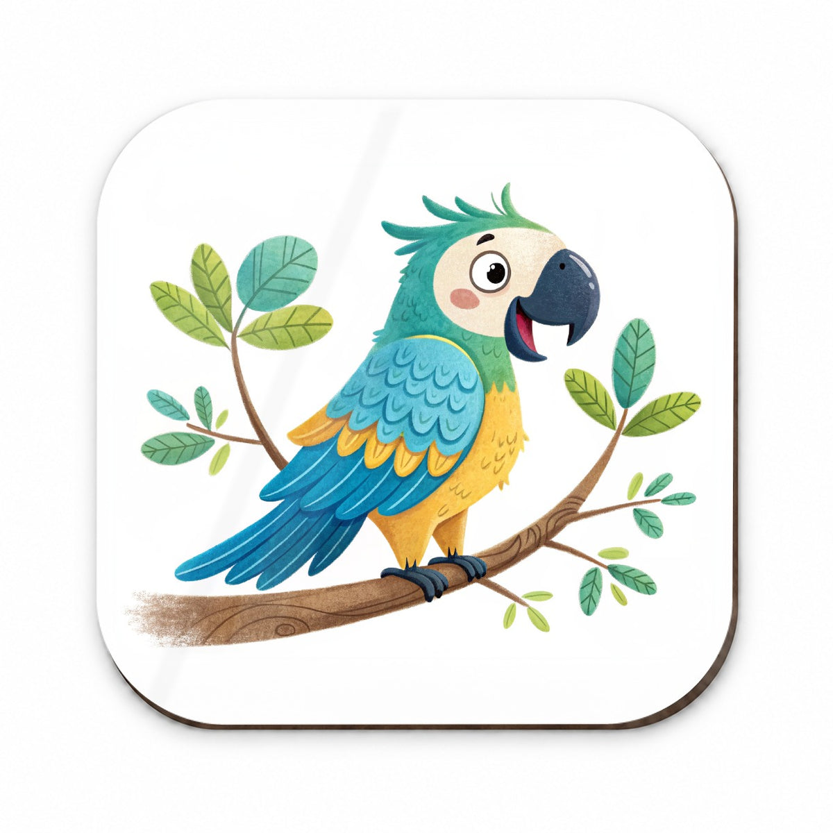 Parrot Children's Illustration Style Fridge Magnet