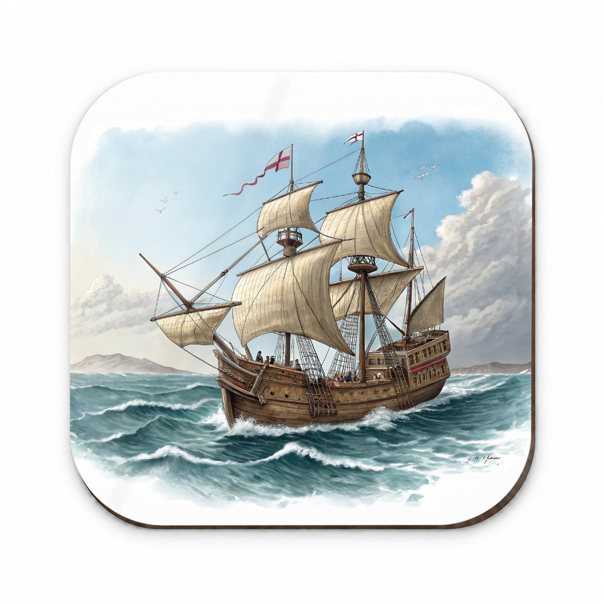 Pilgrim Mayflower 1620 Voyage Fridge Magnet