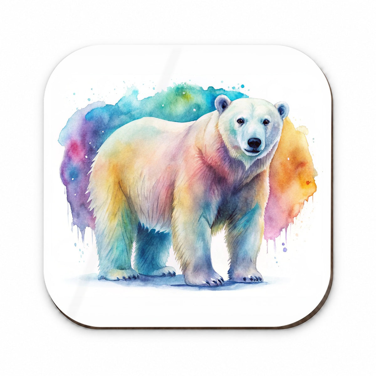 Polar Bear Watercolor Fridge Magnet