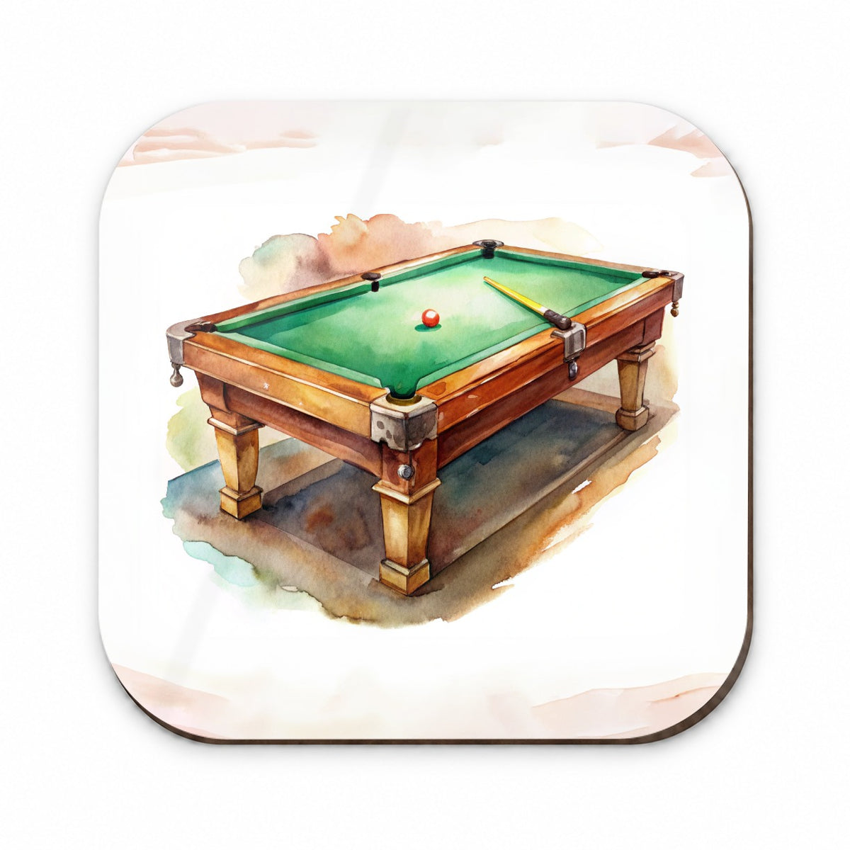 Pool Billiards Table Watercolor Fridge Magnet