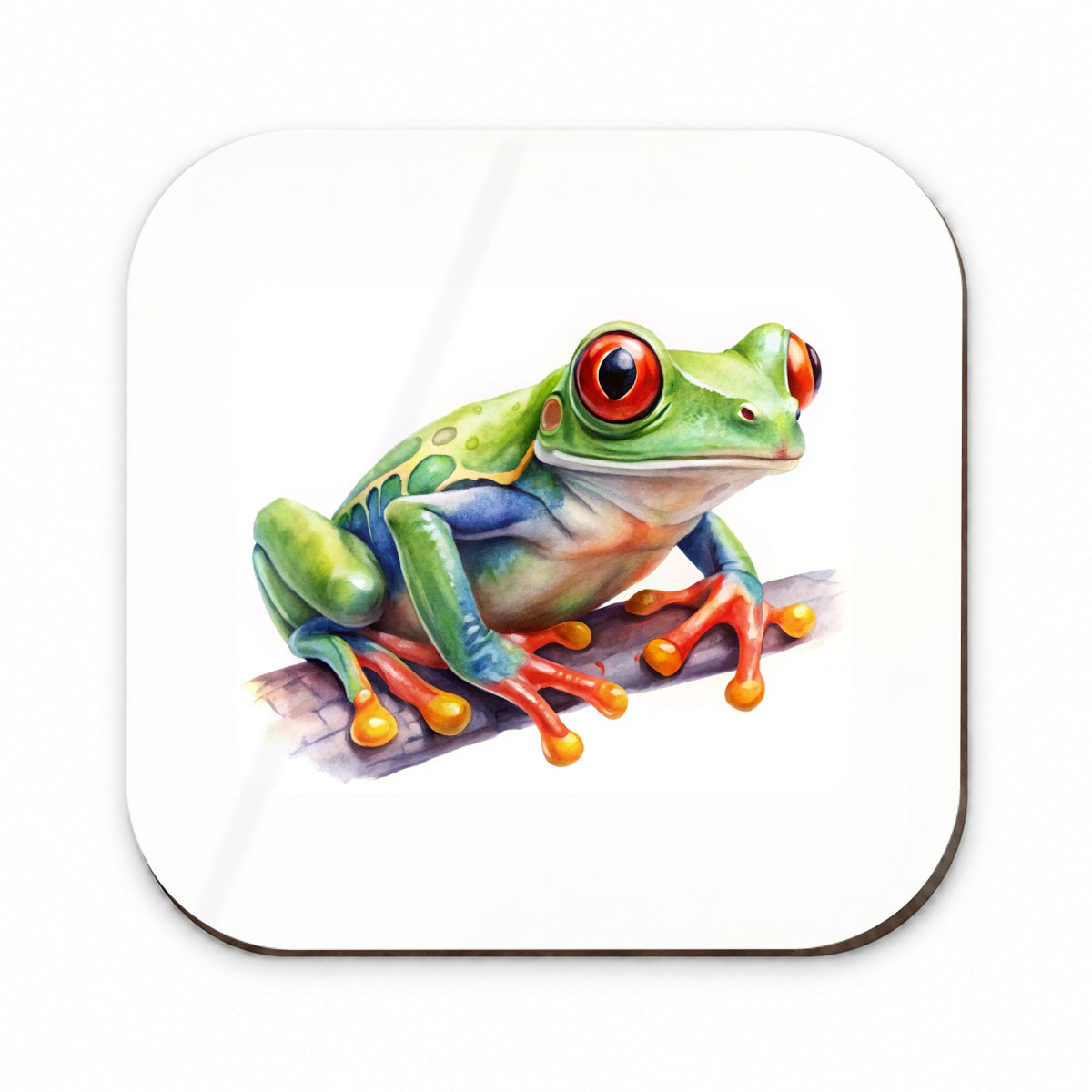 Red Eyed Tree Frog Watercolor Fridge Magnet