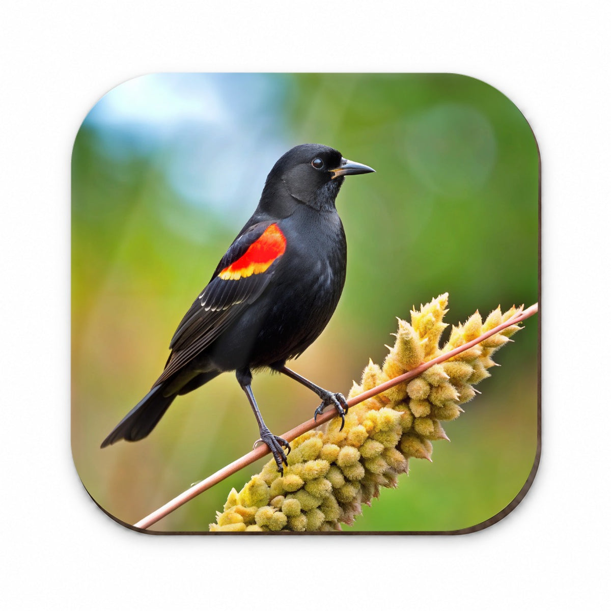 Red Winged Blackbird Backyard Bird Fridge Magnet