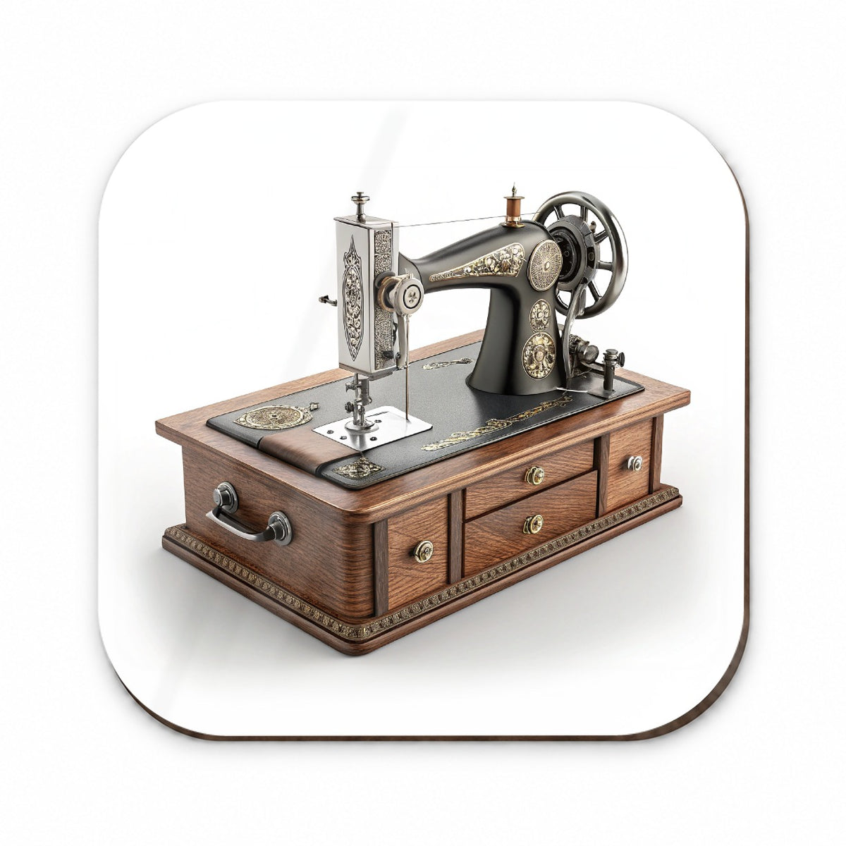 Retro Classic Sewing Machine Fridge Magnet