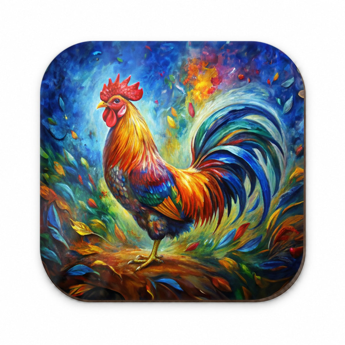 Rooster Abstract Art Fridge Magnet