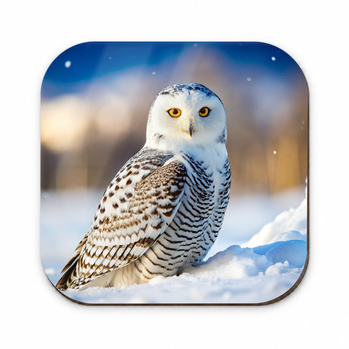 Snowy Owl Raptor Bird Of Prey Fridge Magnet