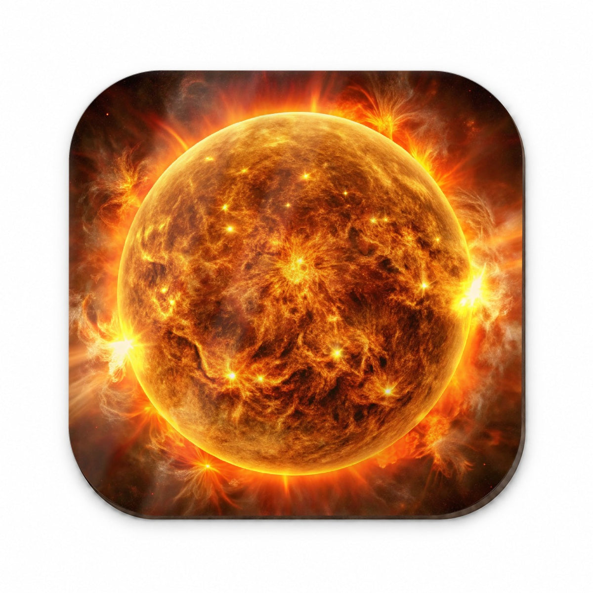 Sun During Solar Flare Storm Sci-fi Fridge Magnet