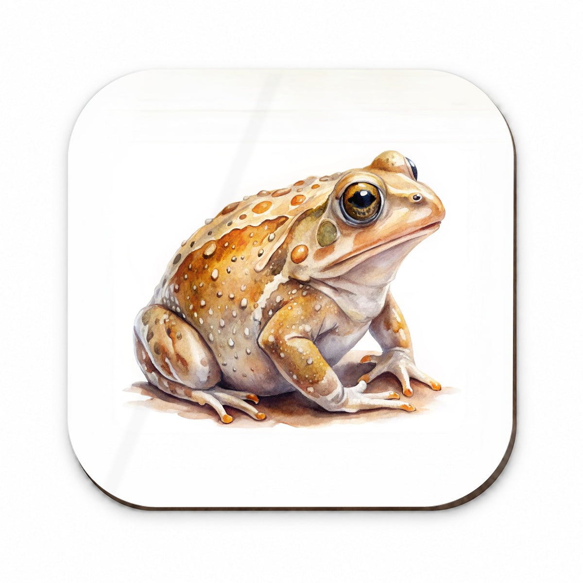 Tan Frog Watercolor Fridge Magnet