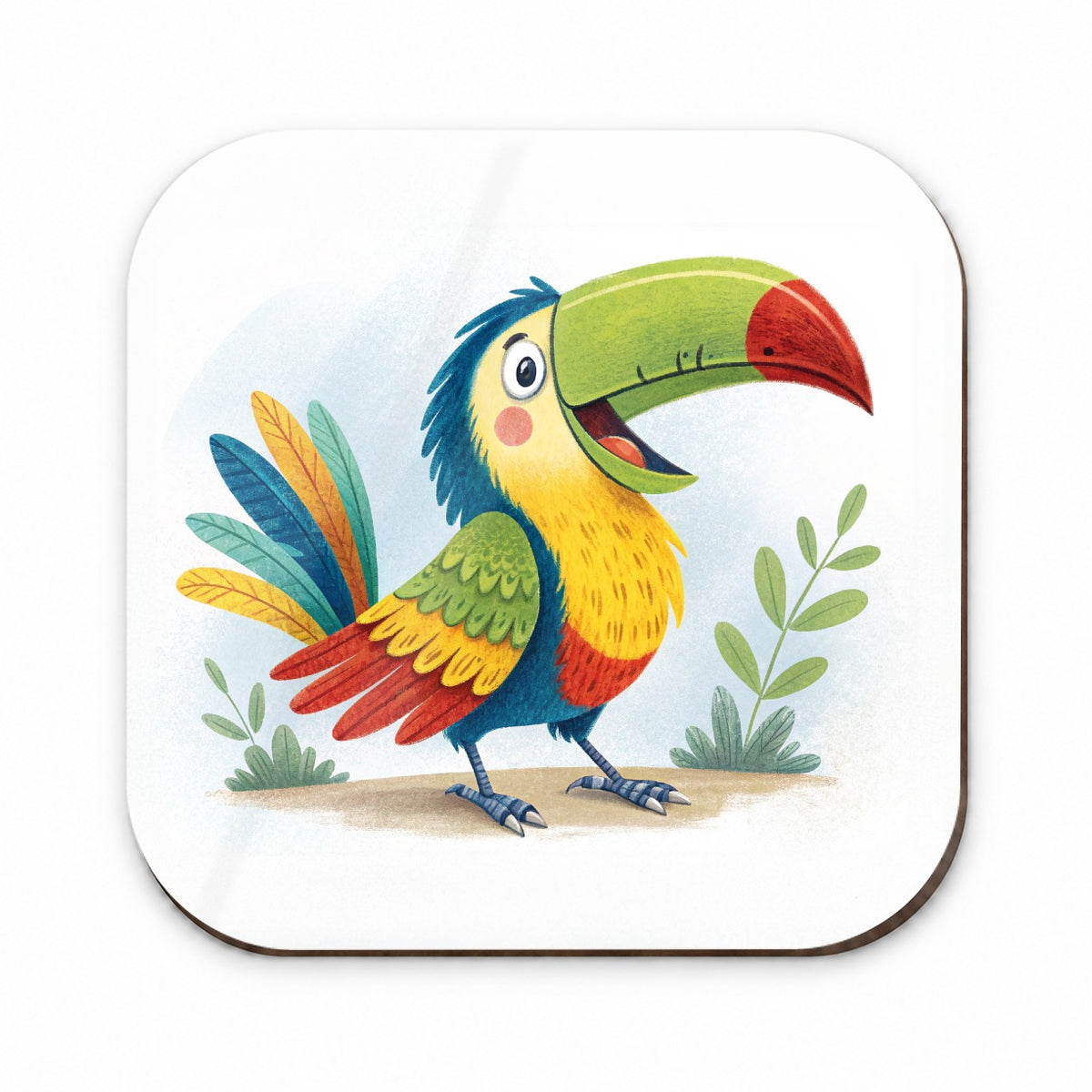 Toucan Bird Children's Illustration Style Fridge Magnet