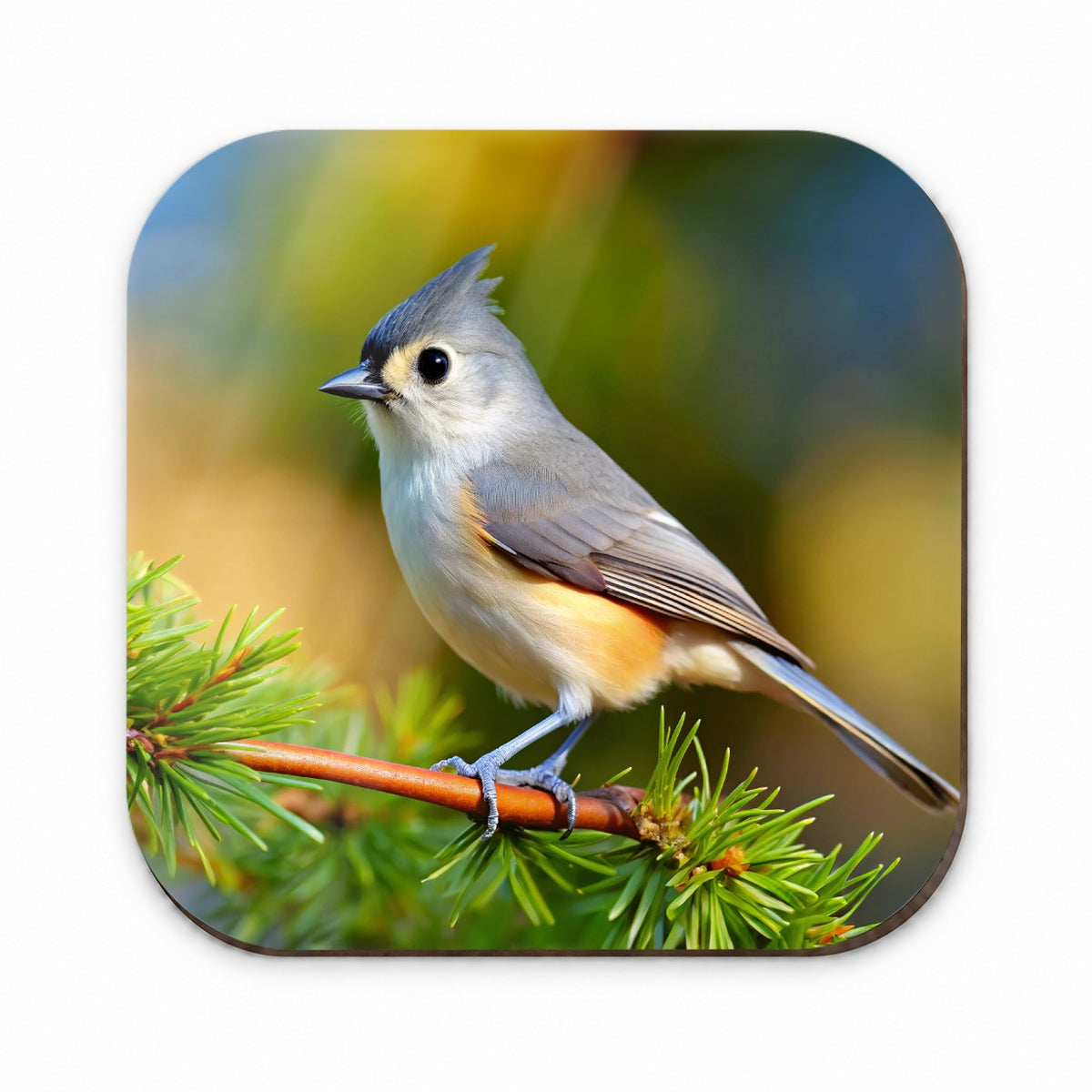 Tufted Titmouse Backyard Bird Fridge Magnet