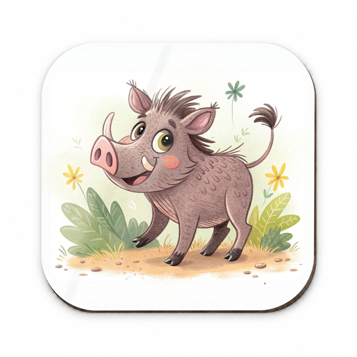 Warthog Children's Illustration Style Fridge Magnet