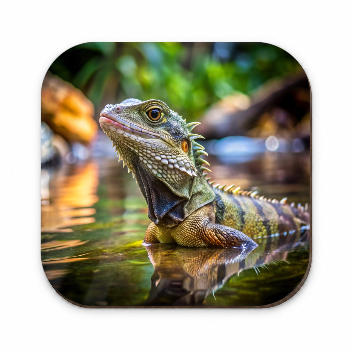 Water Dragon Lizard Reptile Fridge Magnet