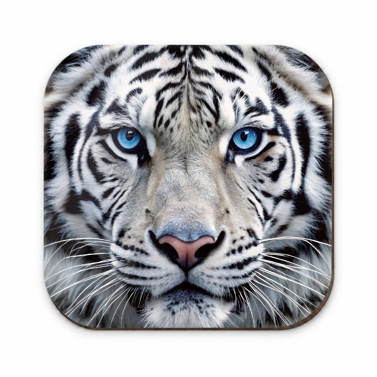 White Tiger Face Fridge Magnet