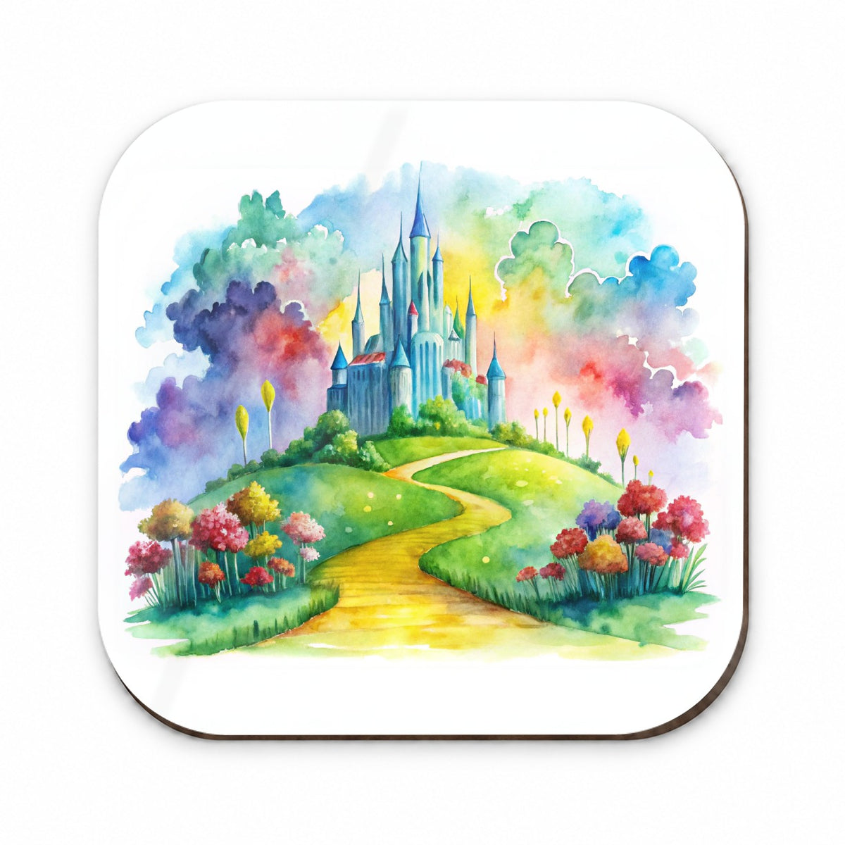 Emerald City Watercolor Fridge Magnet