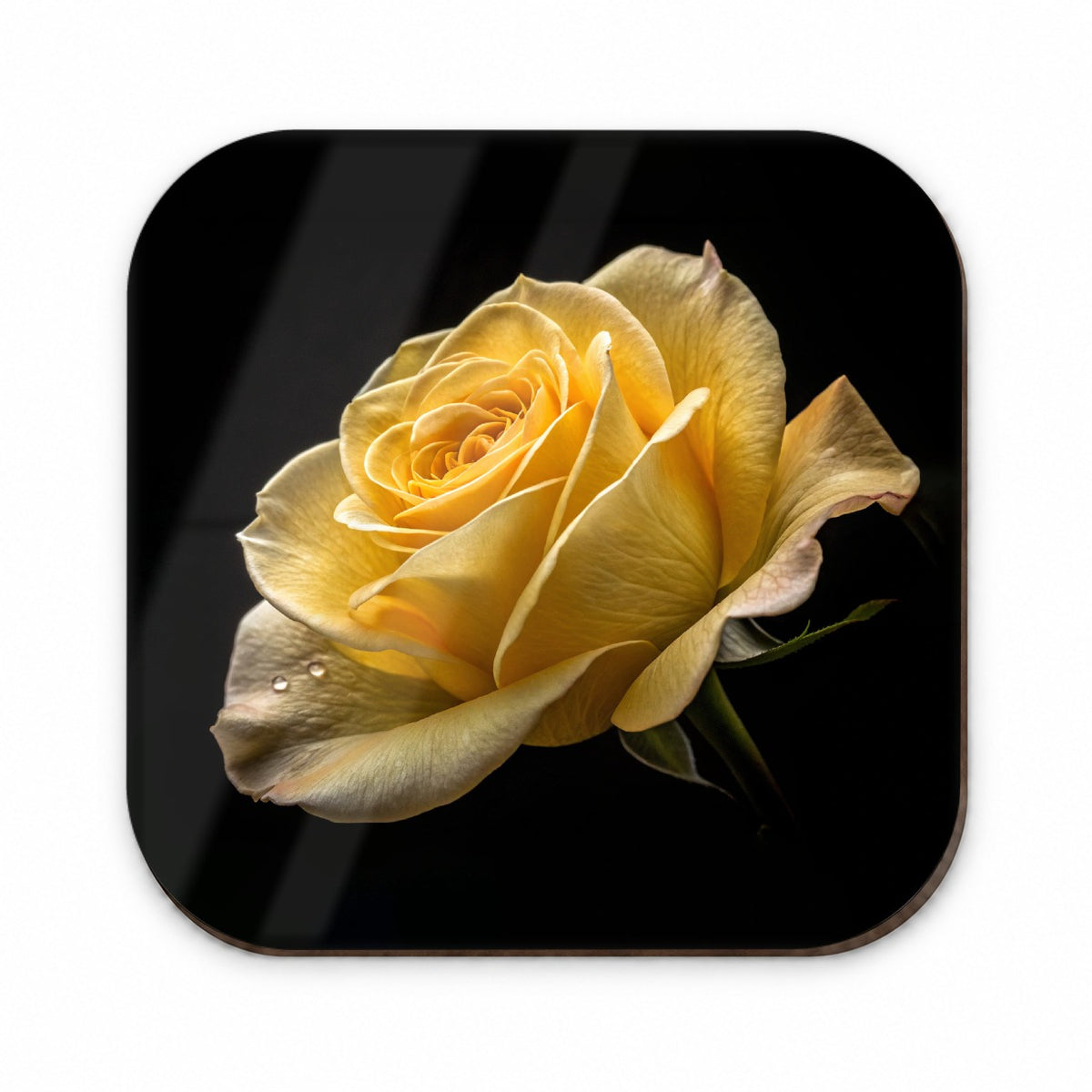 Yellow Rose Fridge Magnet