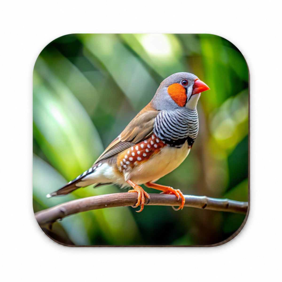 Zebra Finch Backyard Bird Fridge Magnet