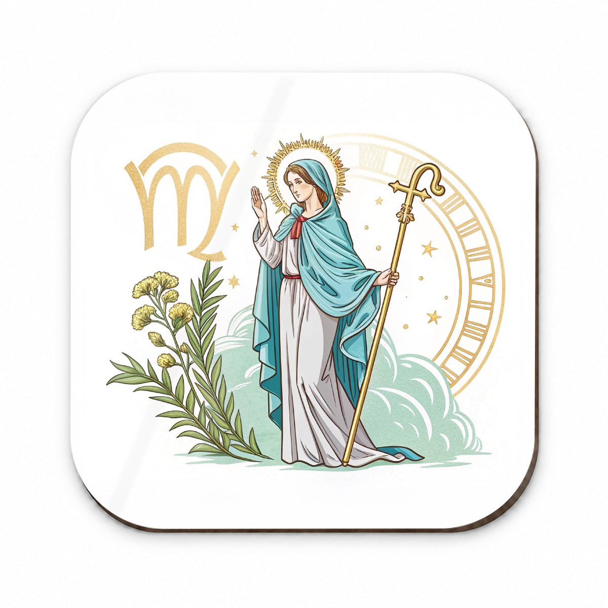 Zodiac Horoscope Symbol Virgo Maiden Virgin Fridge Magnet