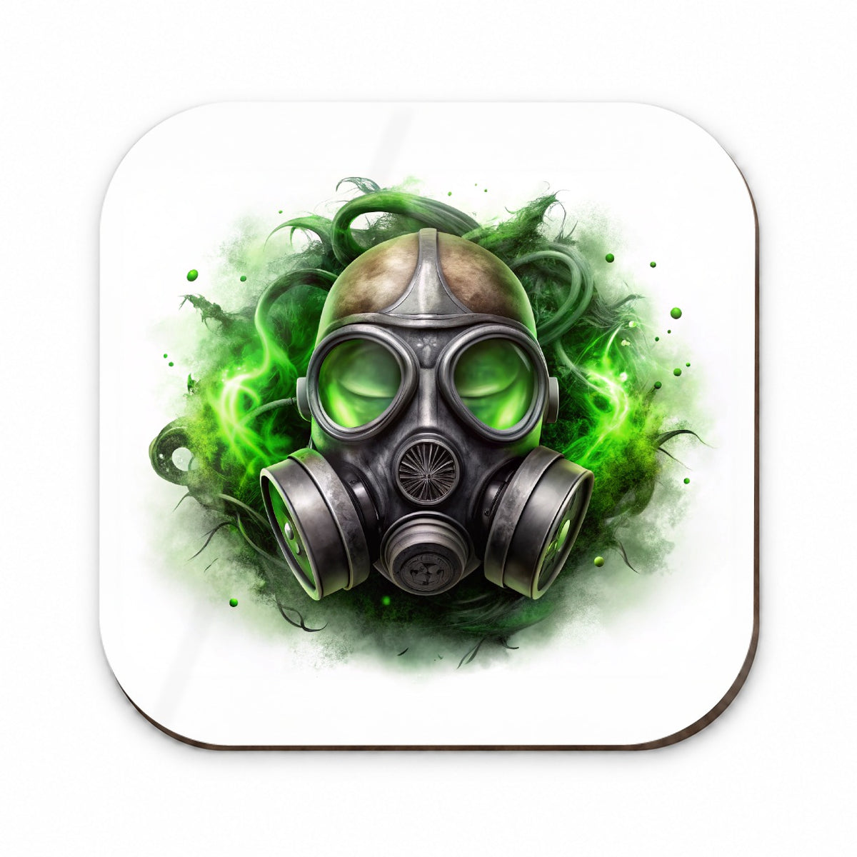 Zombie Outbreak Gas Mask Green Toxic Gas Fridge Magnet