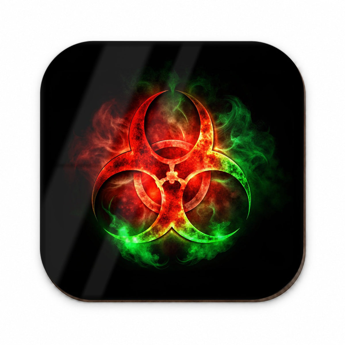 Zombie Outbreak Symbol With Red Green Toxic Gasses Fridge Magnet