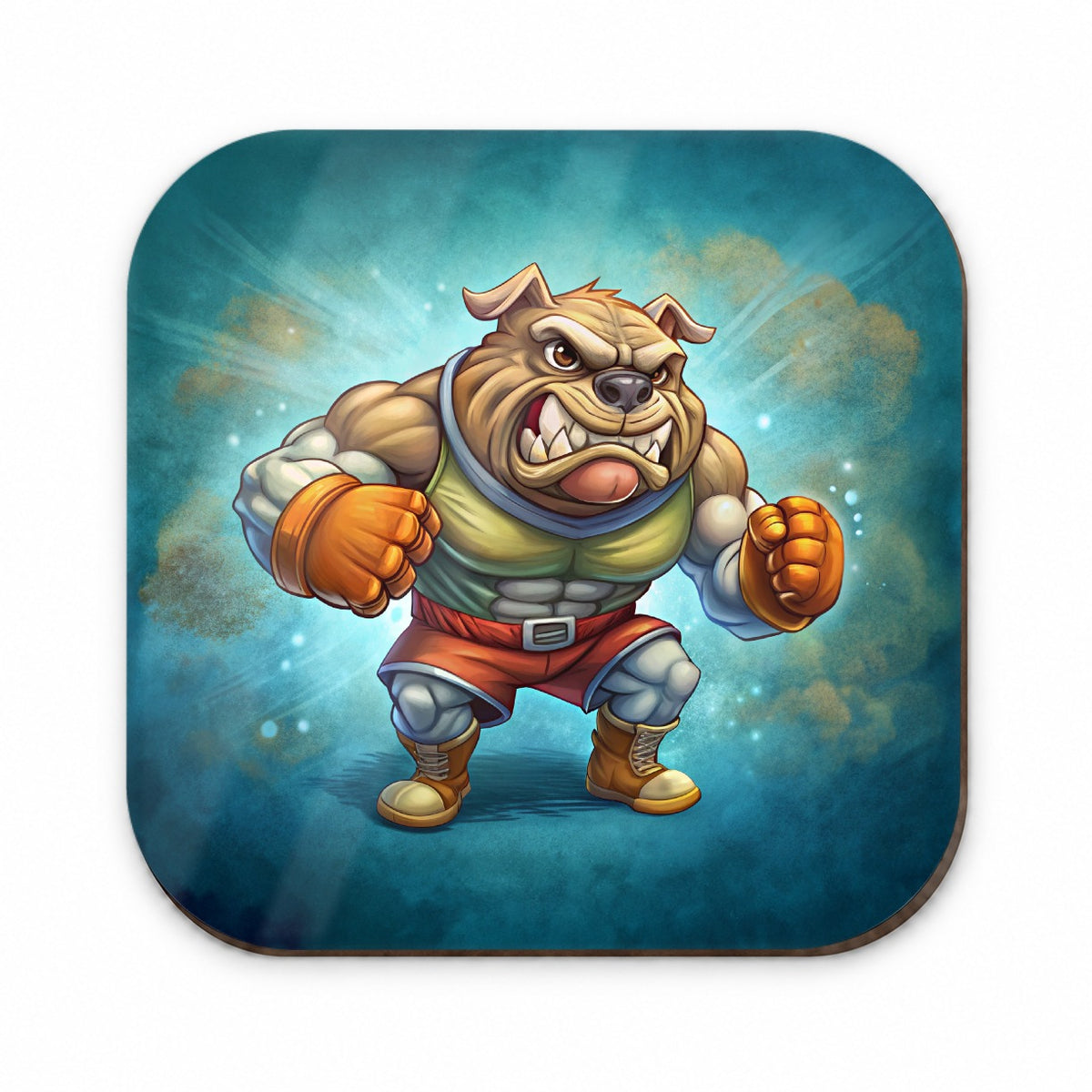 Fighting Bulldog School Mascot Fridge Magnet